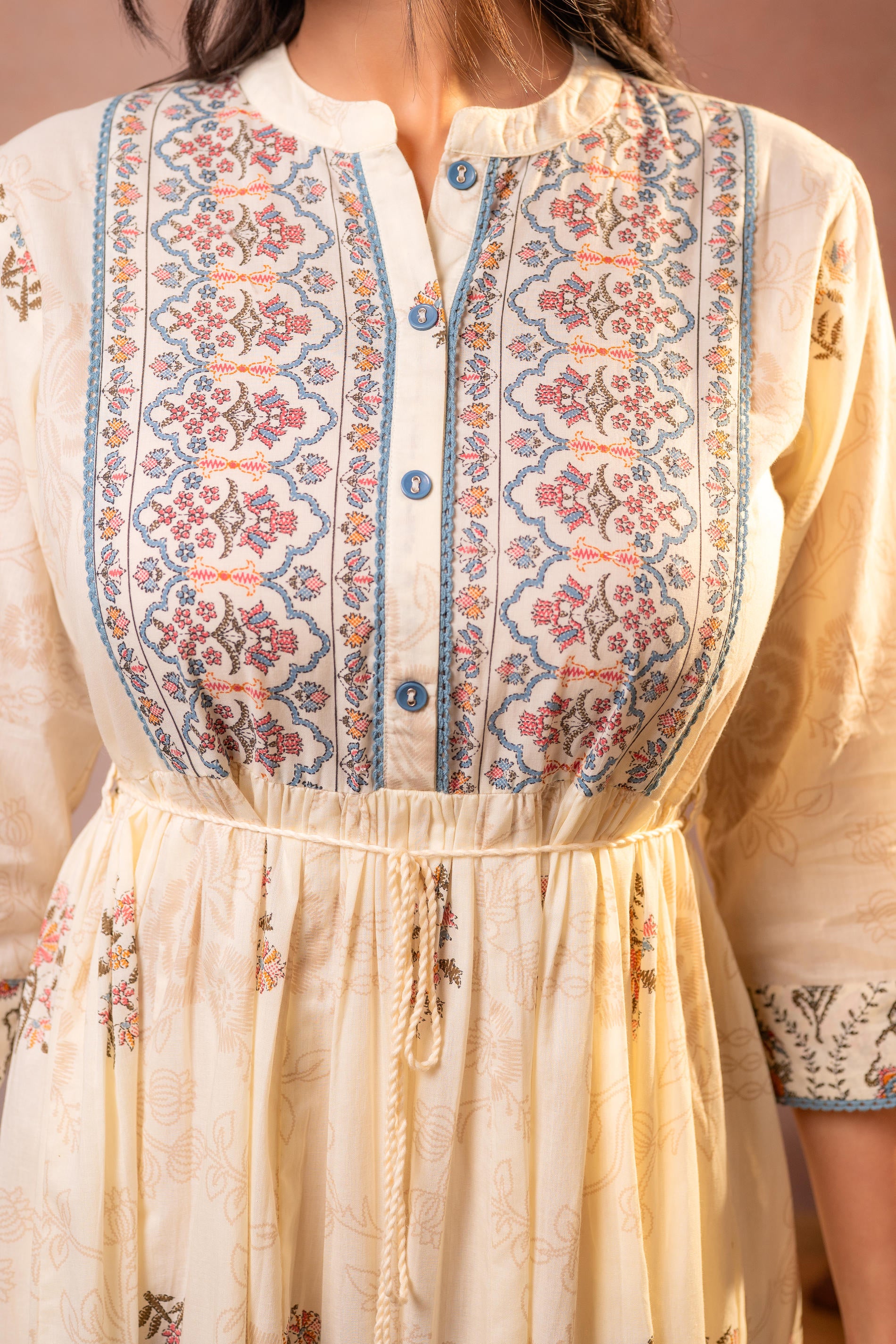 Off-White Rajvansh Heritage Anarkali Dress
