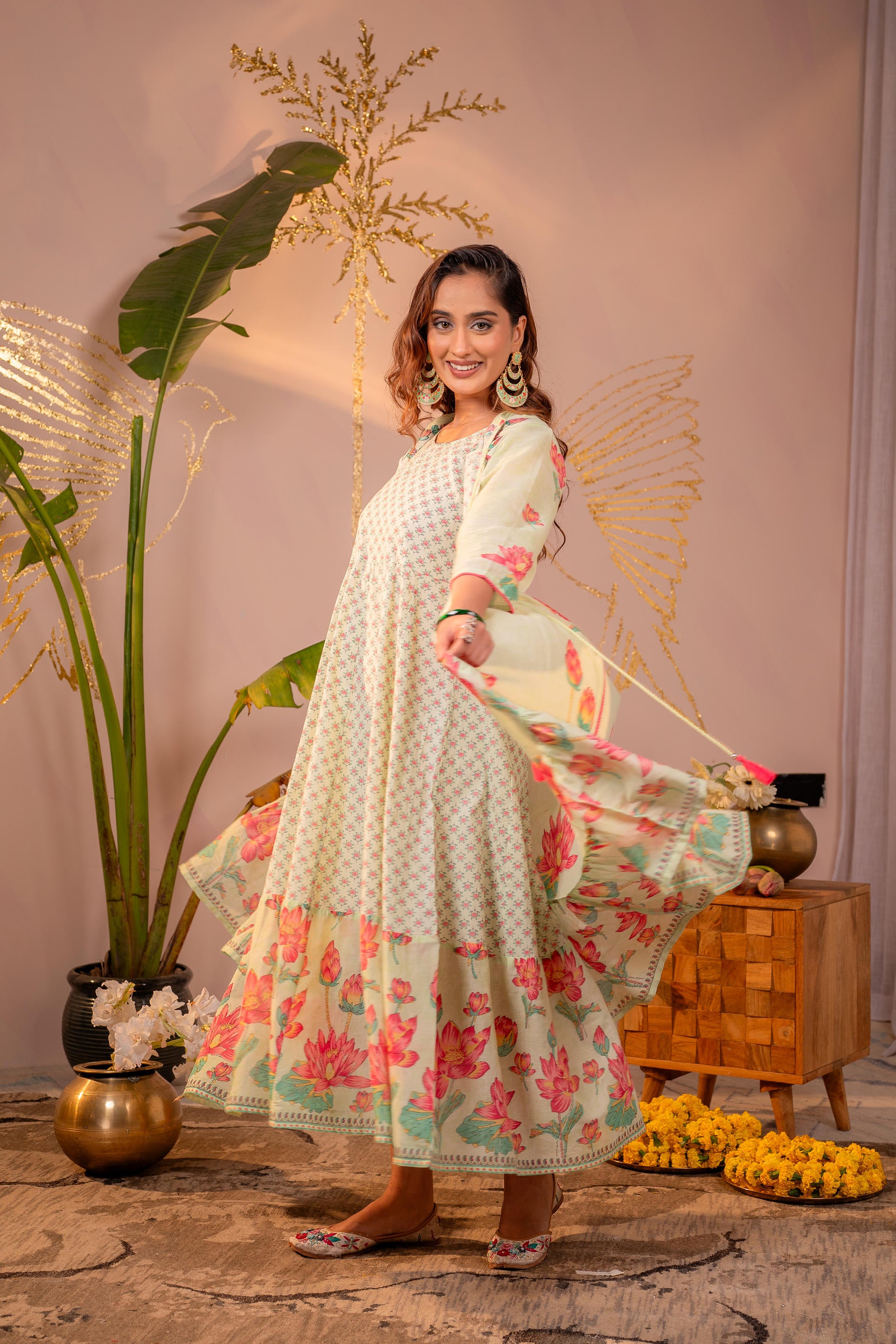 PistaGreen Lotus Garden Jacket Dress