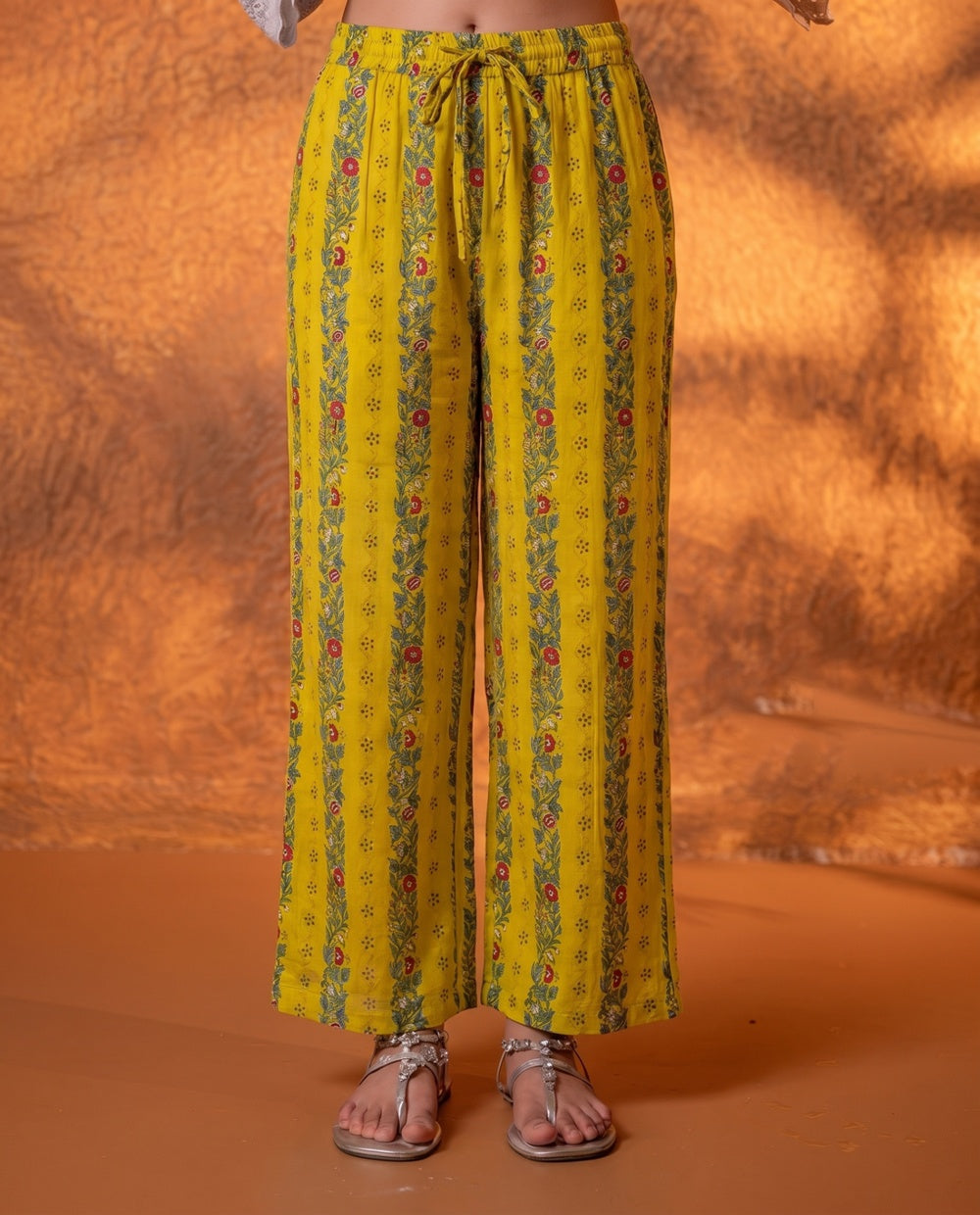 Graceful Mustard Floral Anarkali Kurta Set with Dupatta