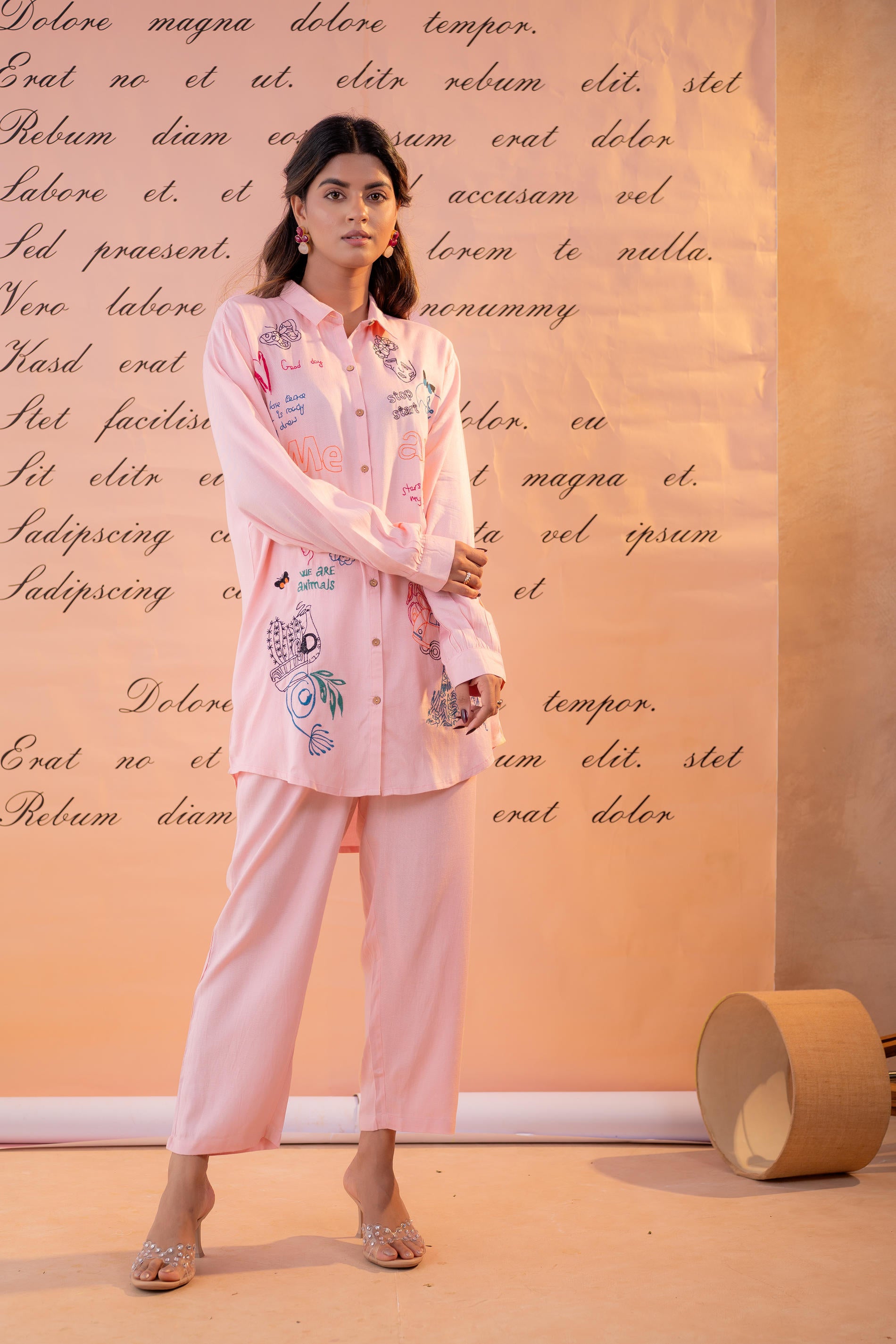 Blush Scribble Muse Co-Ord Set