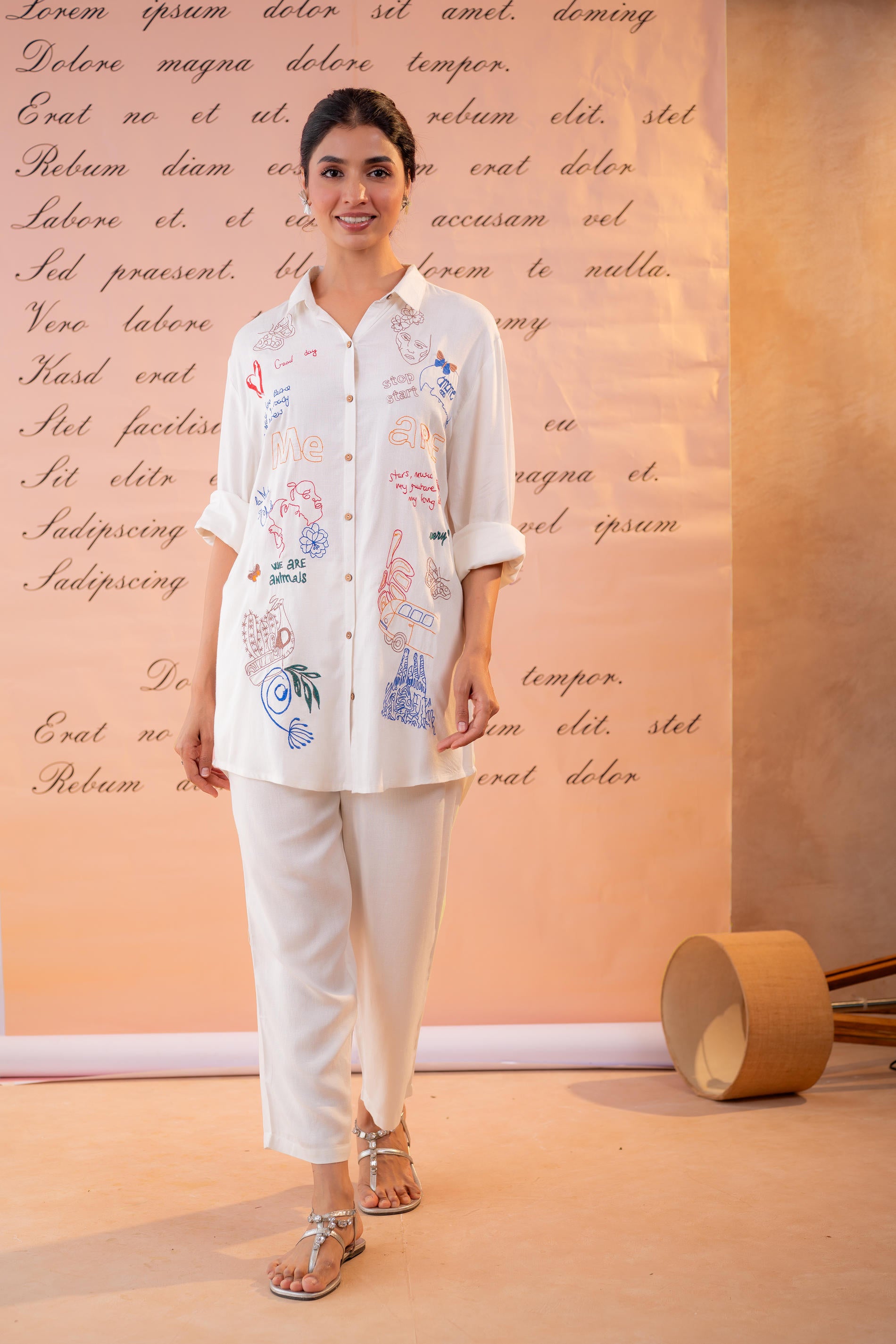 Cotton Scribble Muse Co-Ord Set