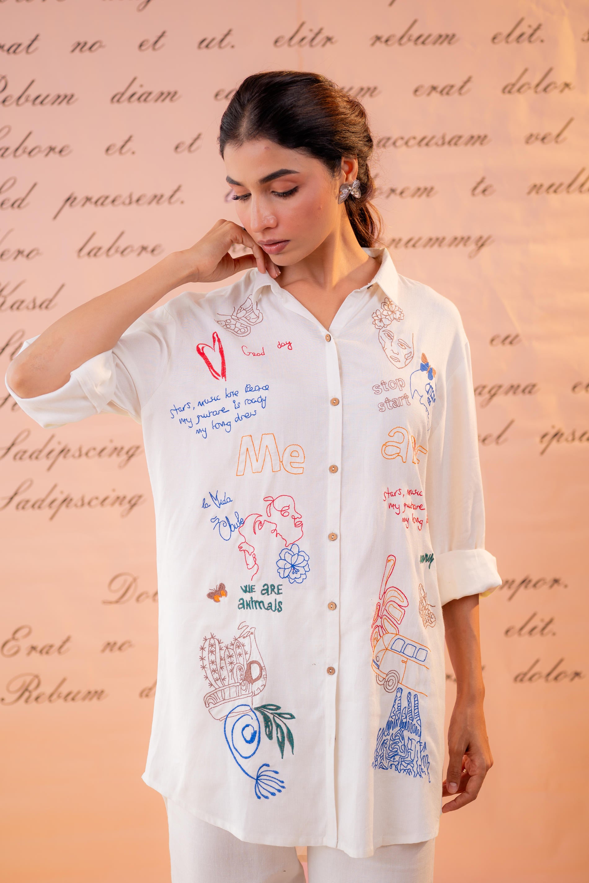 Cotton Scribble Muse Co-Ord Set