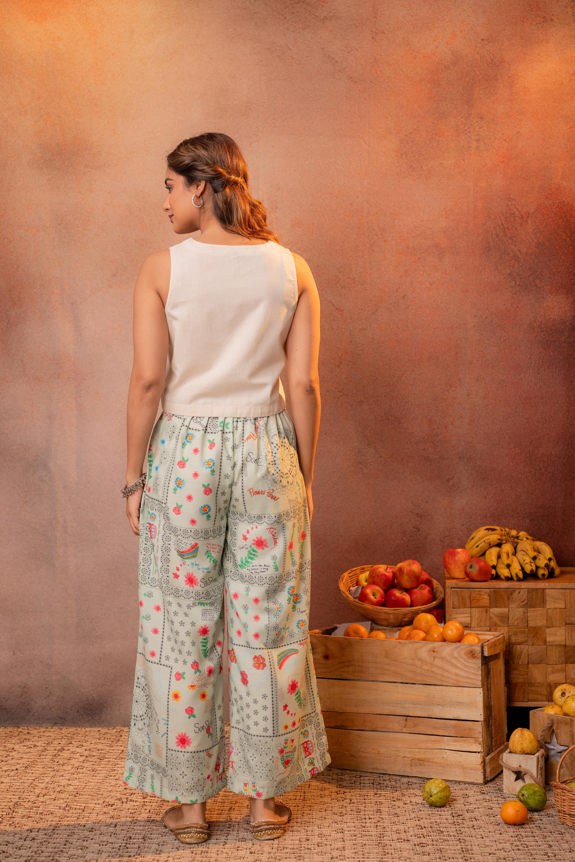 Folk Scribble Garden Co-Ord Set