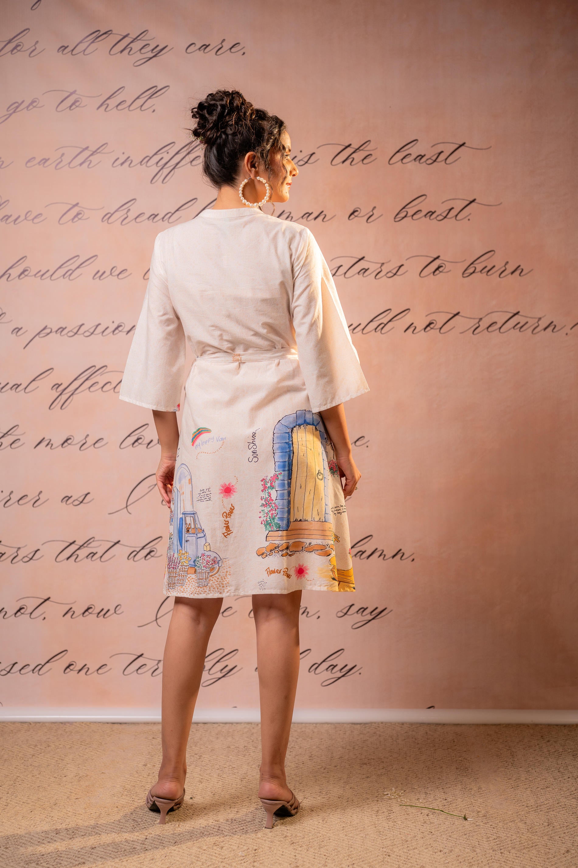 Off-white Story Shirt Mini Dress