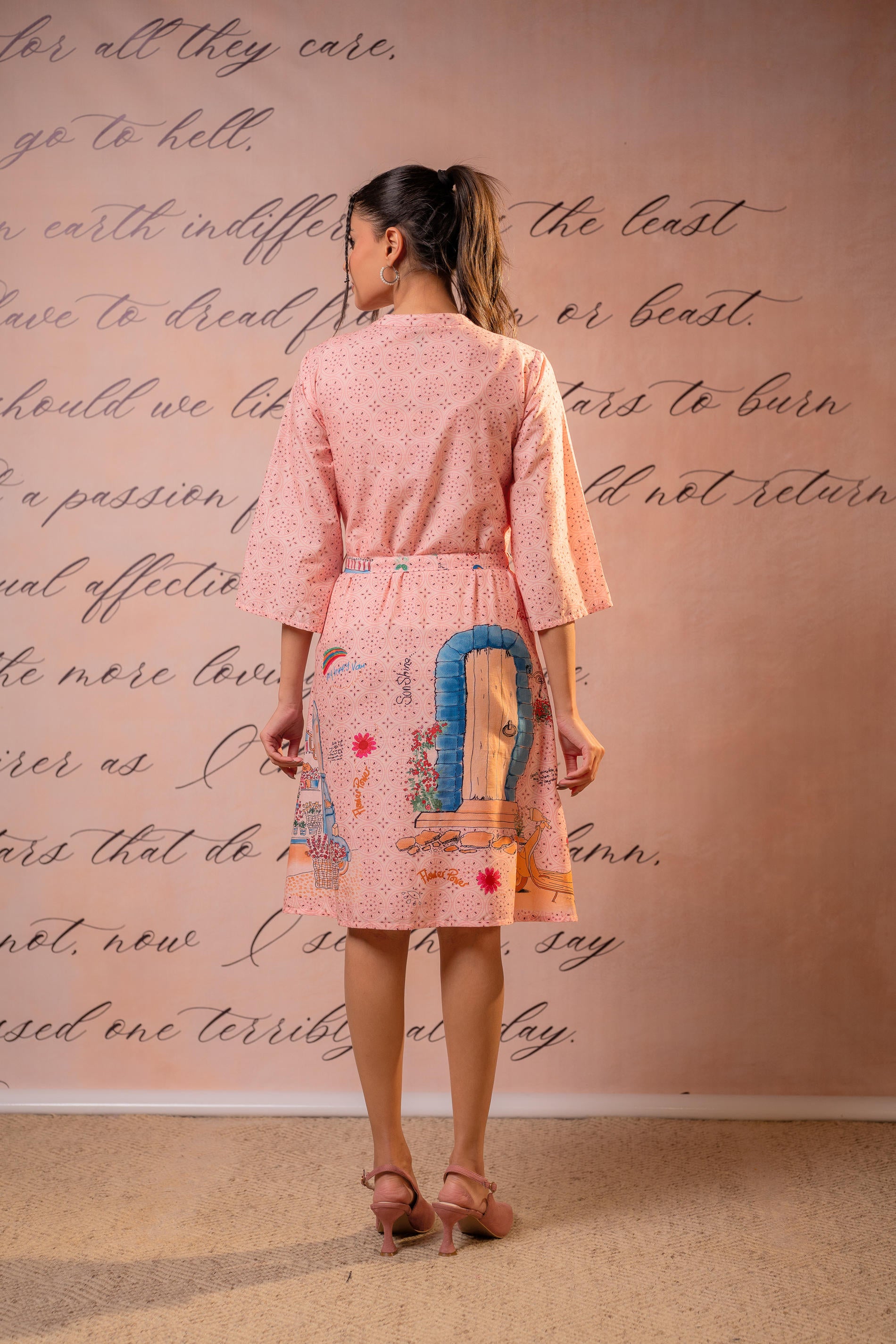 Pinkline Story Shirt Mini Dress