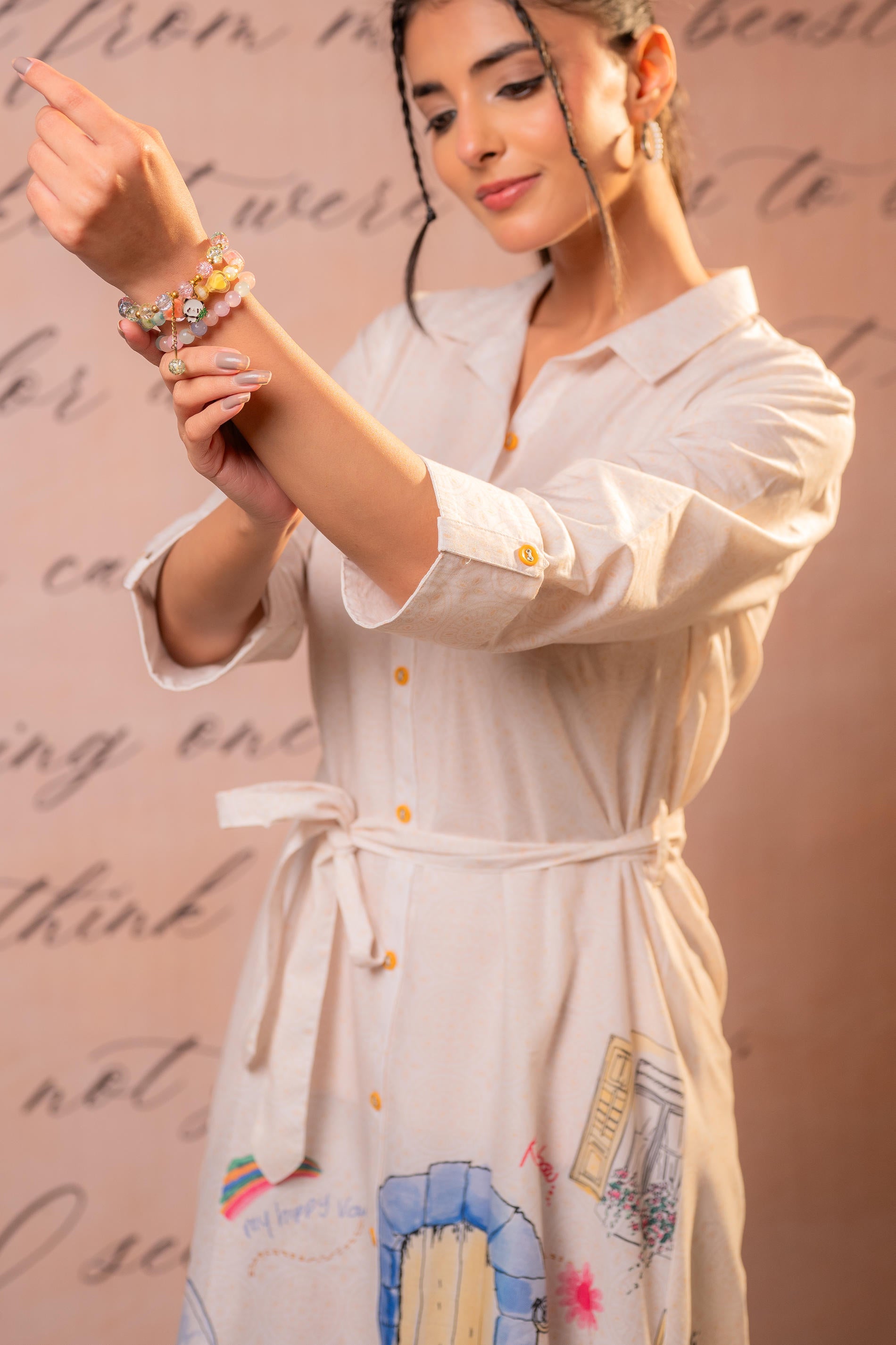 Off-white Story Shirt Dress