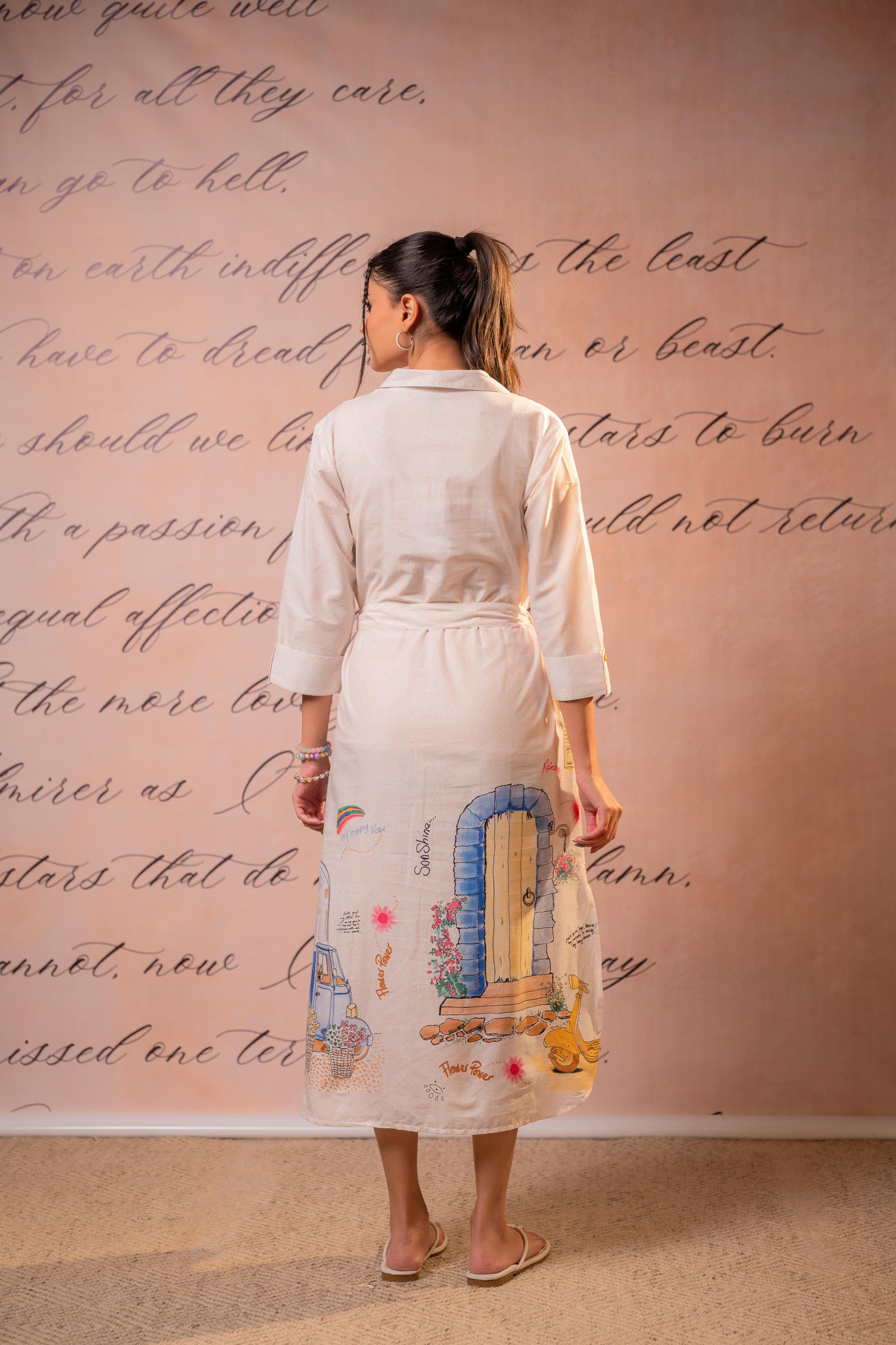 Off-white Story Shirt Dress