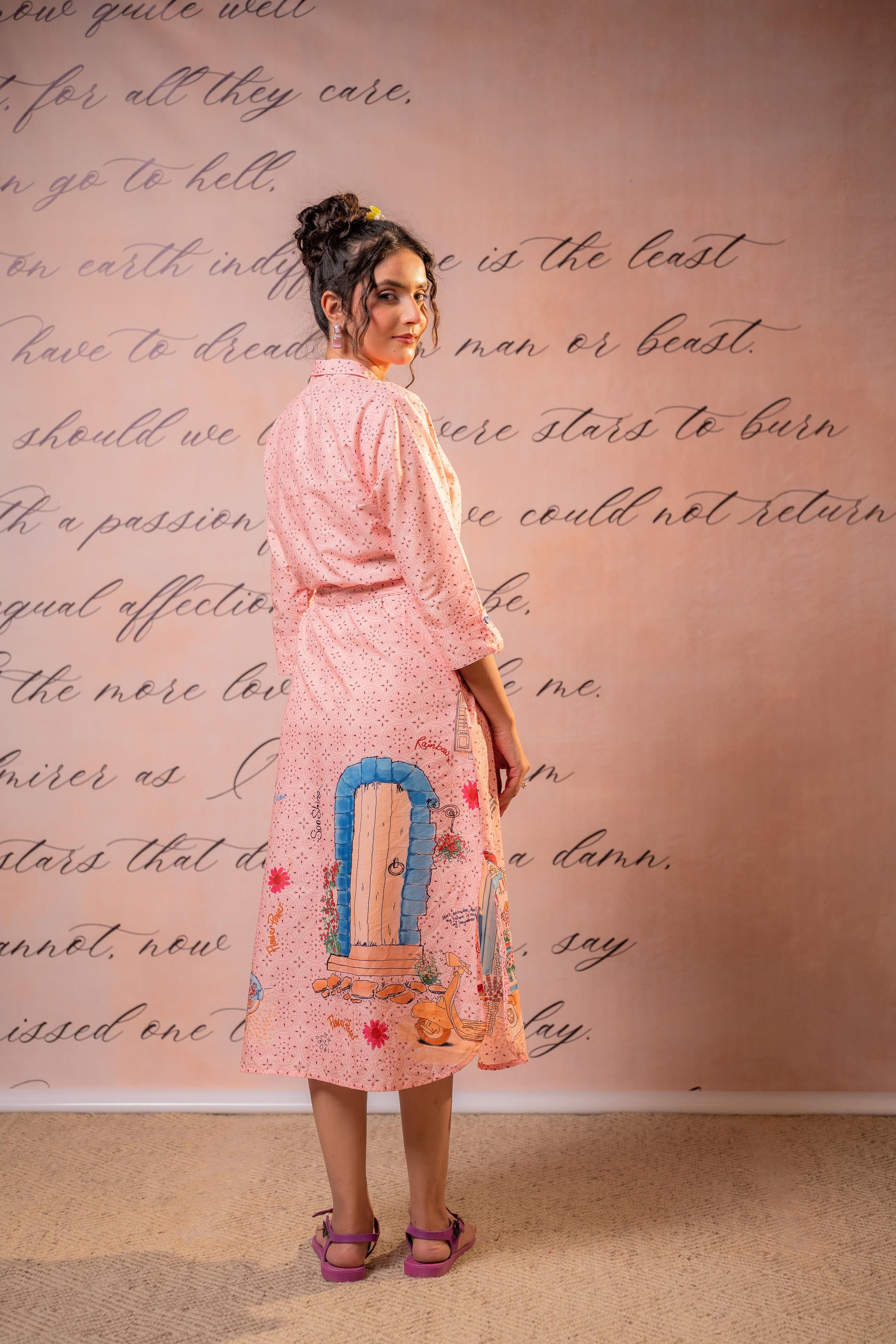 Pinkline Story Shirt Dress