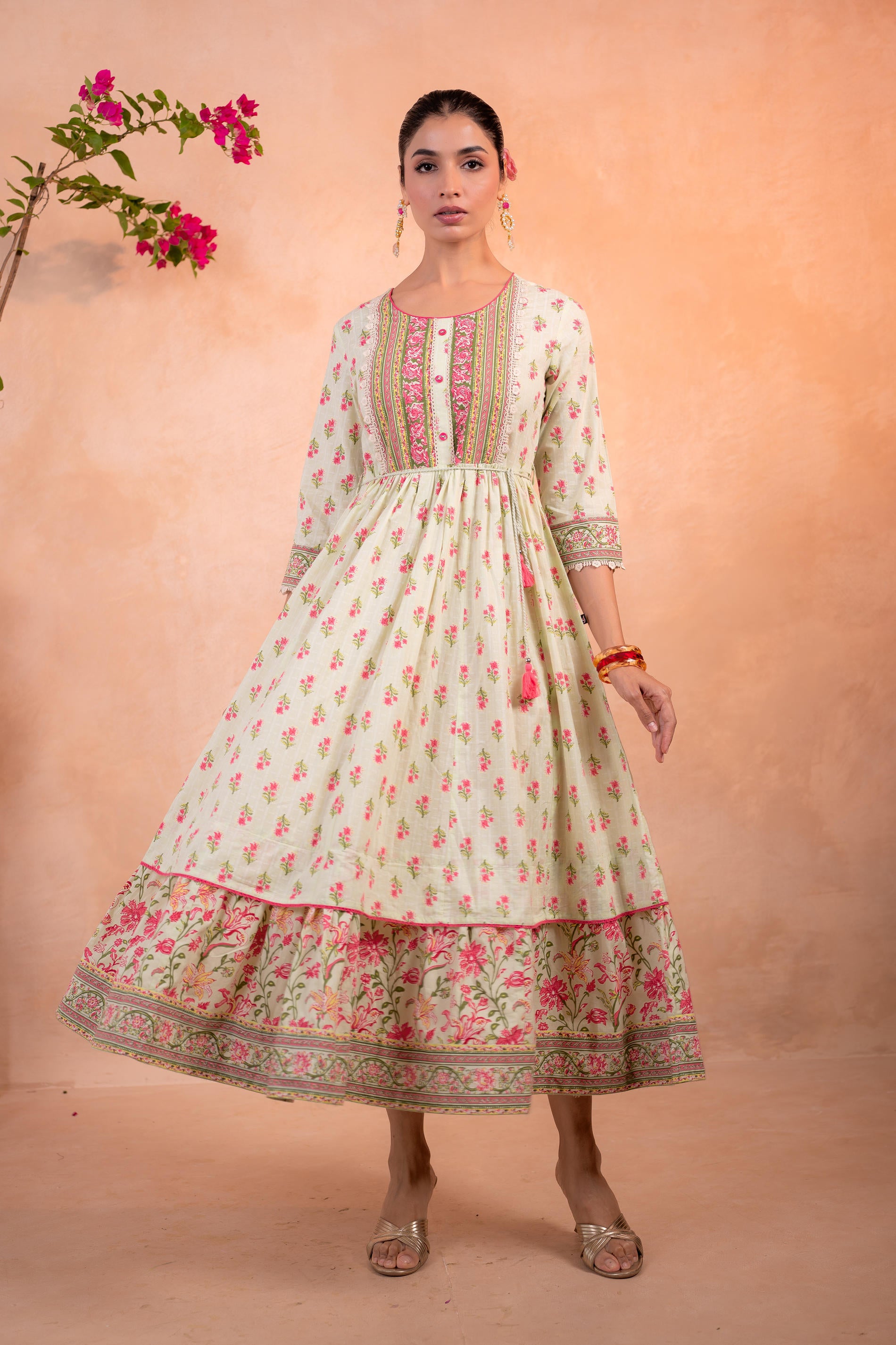Pista Gulbagh Heritage Anarkali dress