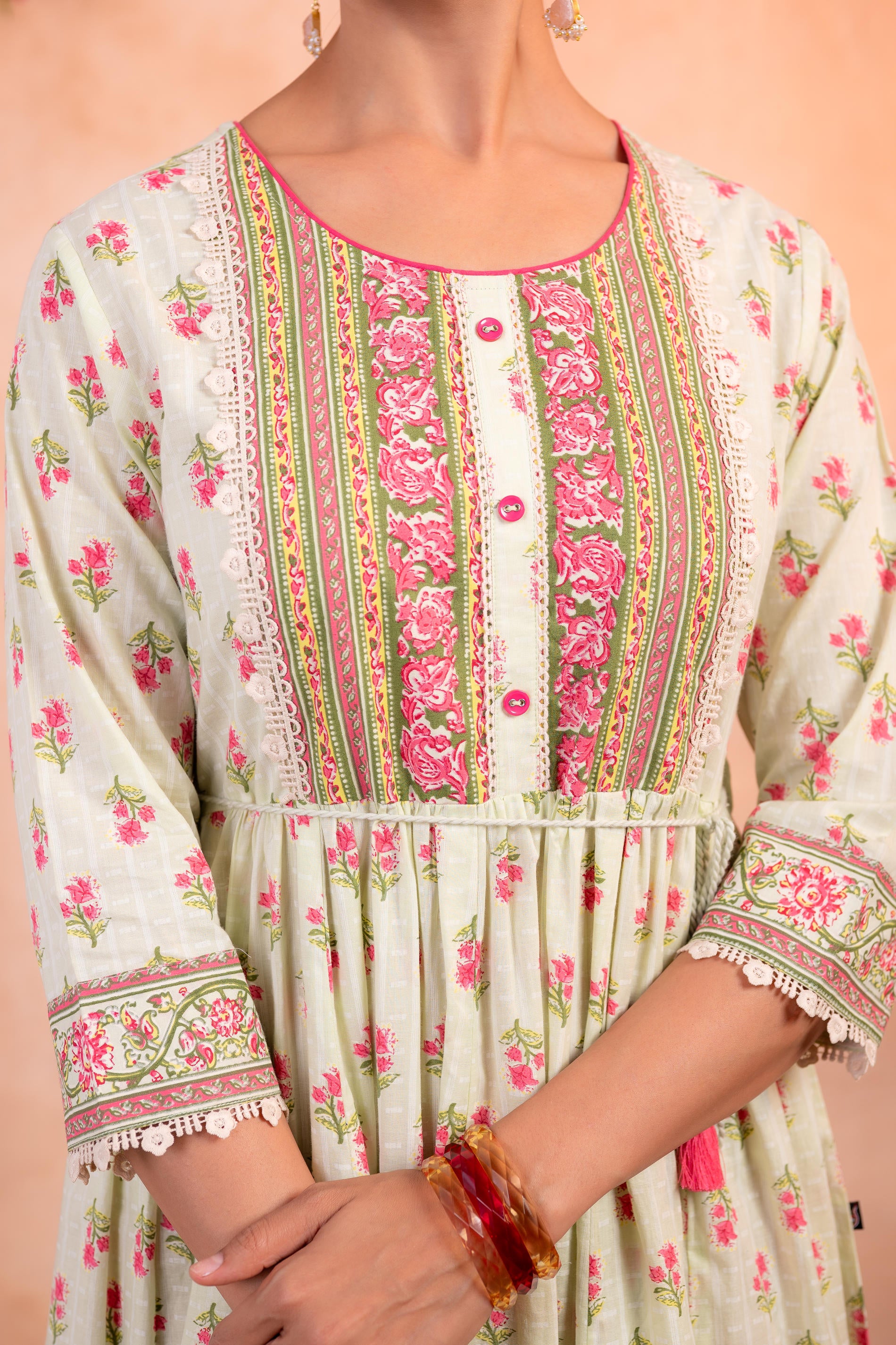 Pista Gulbagh Heritage Anarkali dress