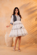 Black & White  Heritage Tier Dress