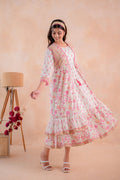 Ivory Gulbahaar Floral Tiered Dress