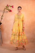 Gulnaar Gendaphool Garden Panelled Dress
