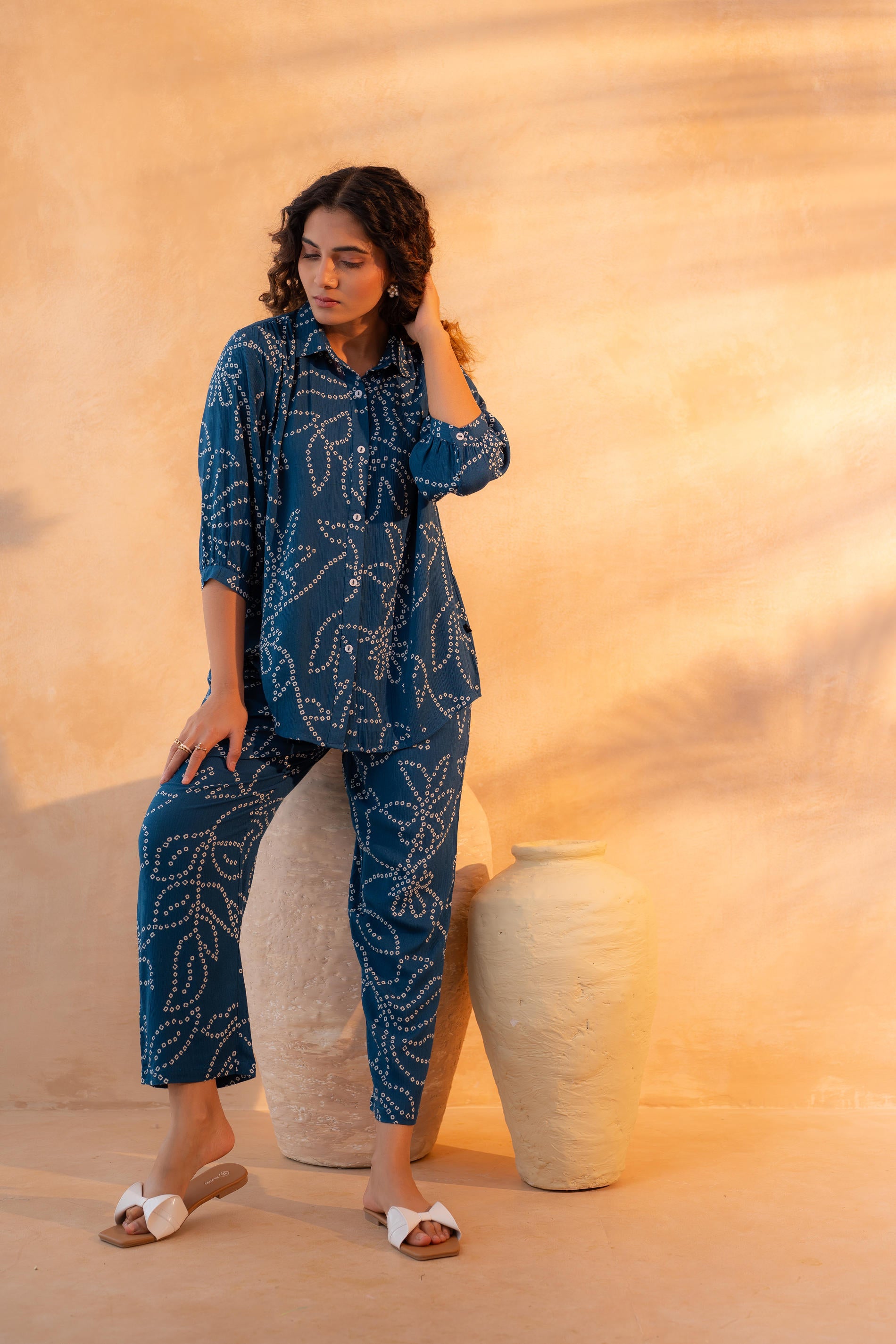 Indigo Whisper Co-Ord Set