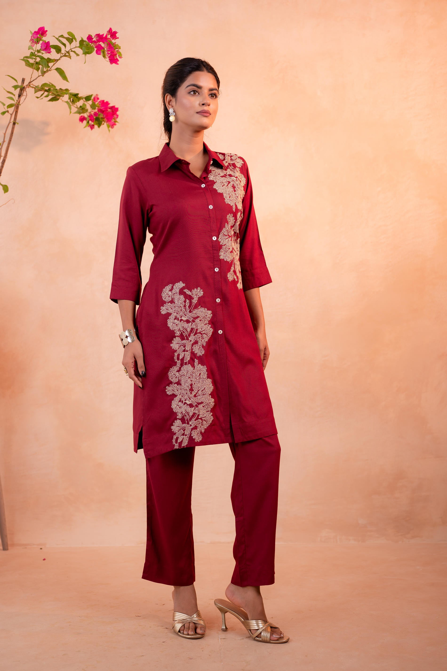 RedWood Bloom Printed Kurta Set