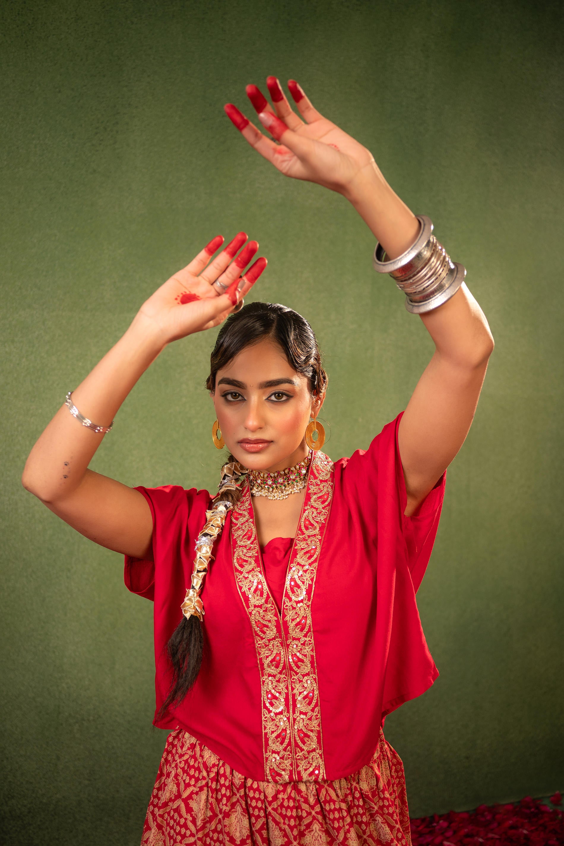 Virasat Printed Skirt Set