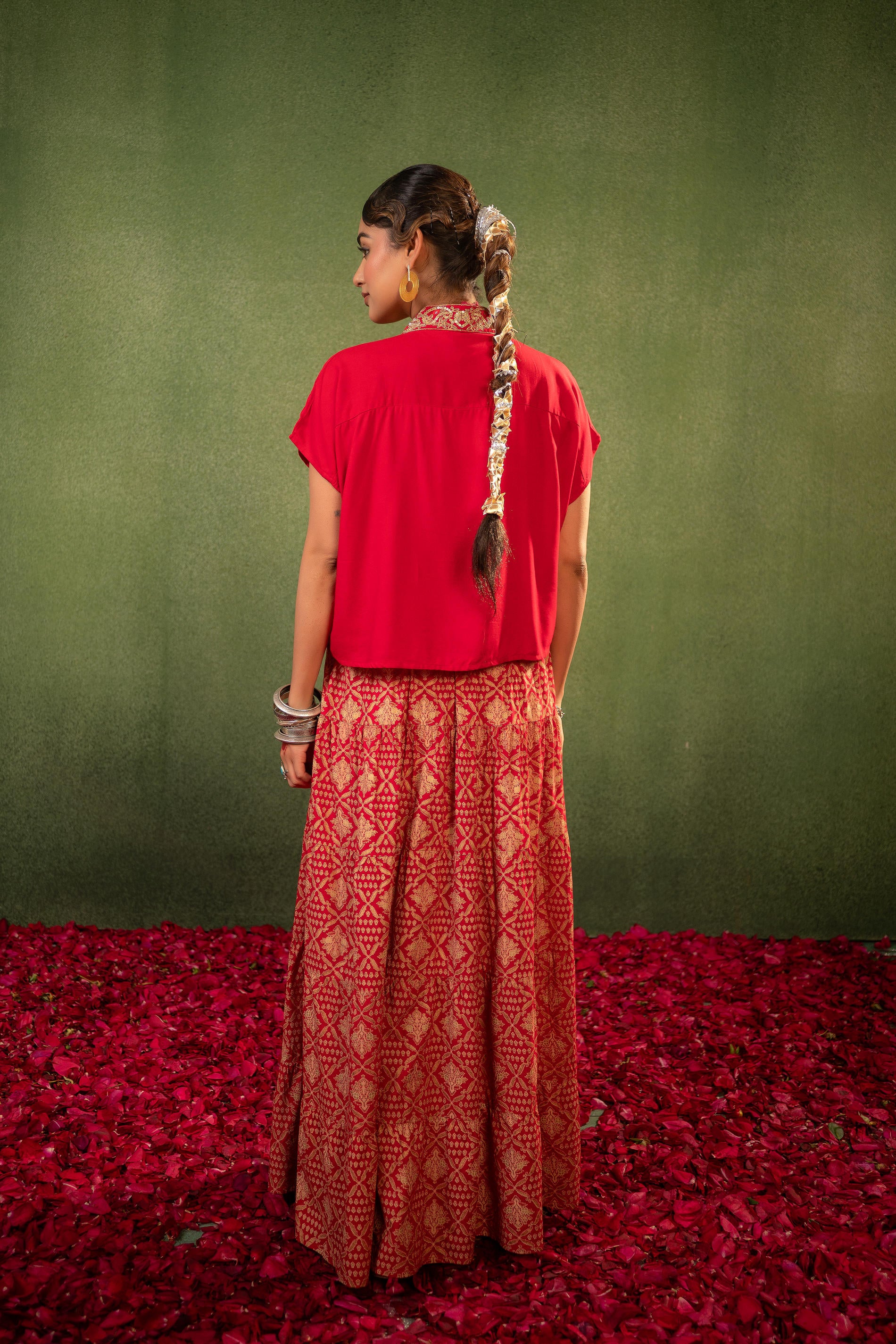 Virasat Printed Skirt Set