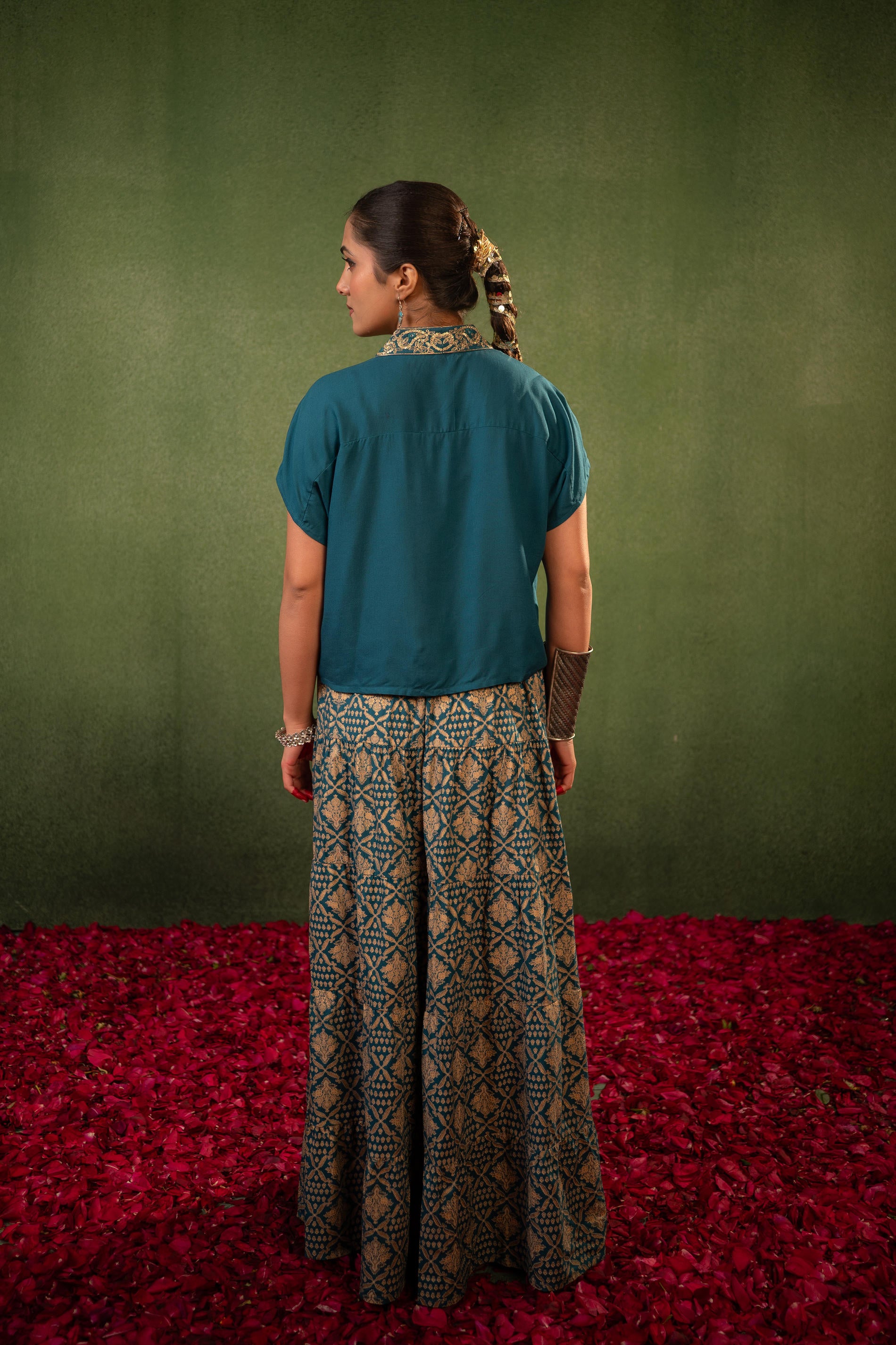 Virasat Printed Skirt Set