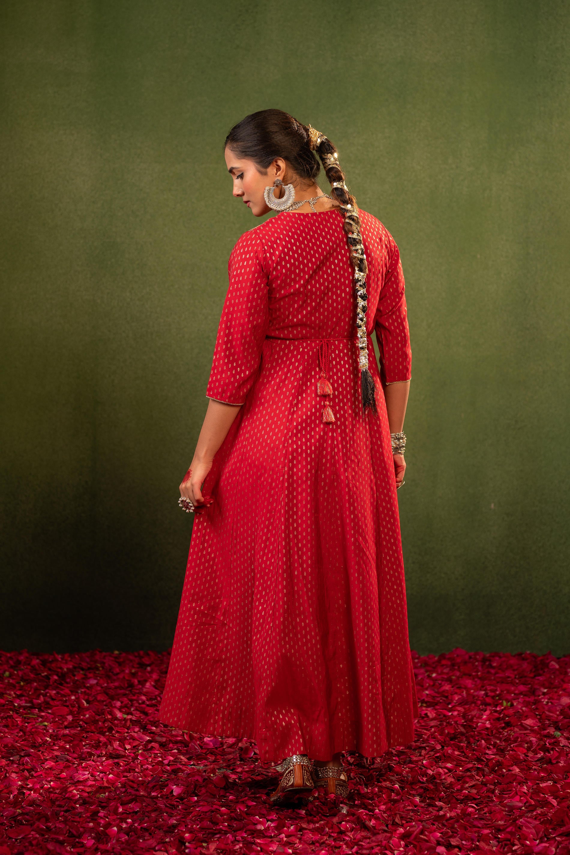 Gulnaar Riwaayat Maroon Anarkali Dress