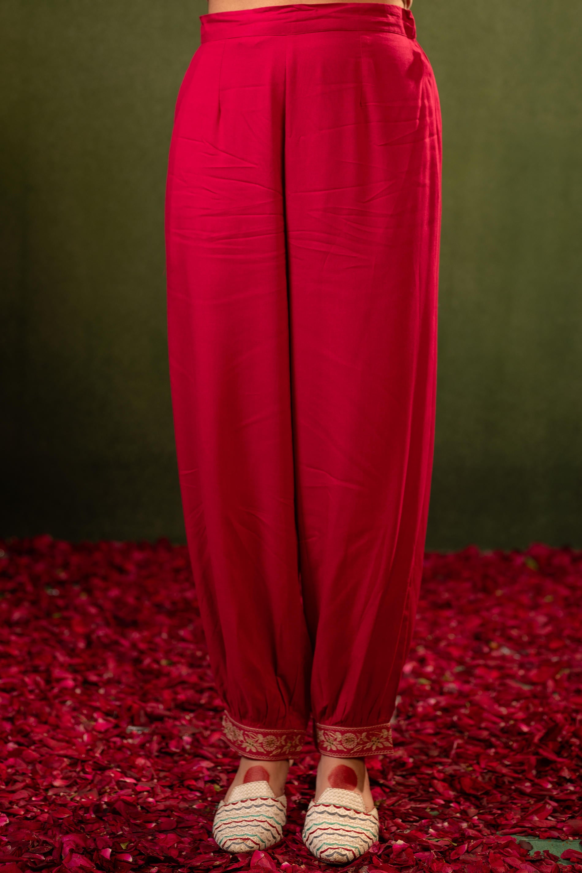 Laal Gulnaar Heritage Embroidered Kurta Set