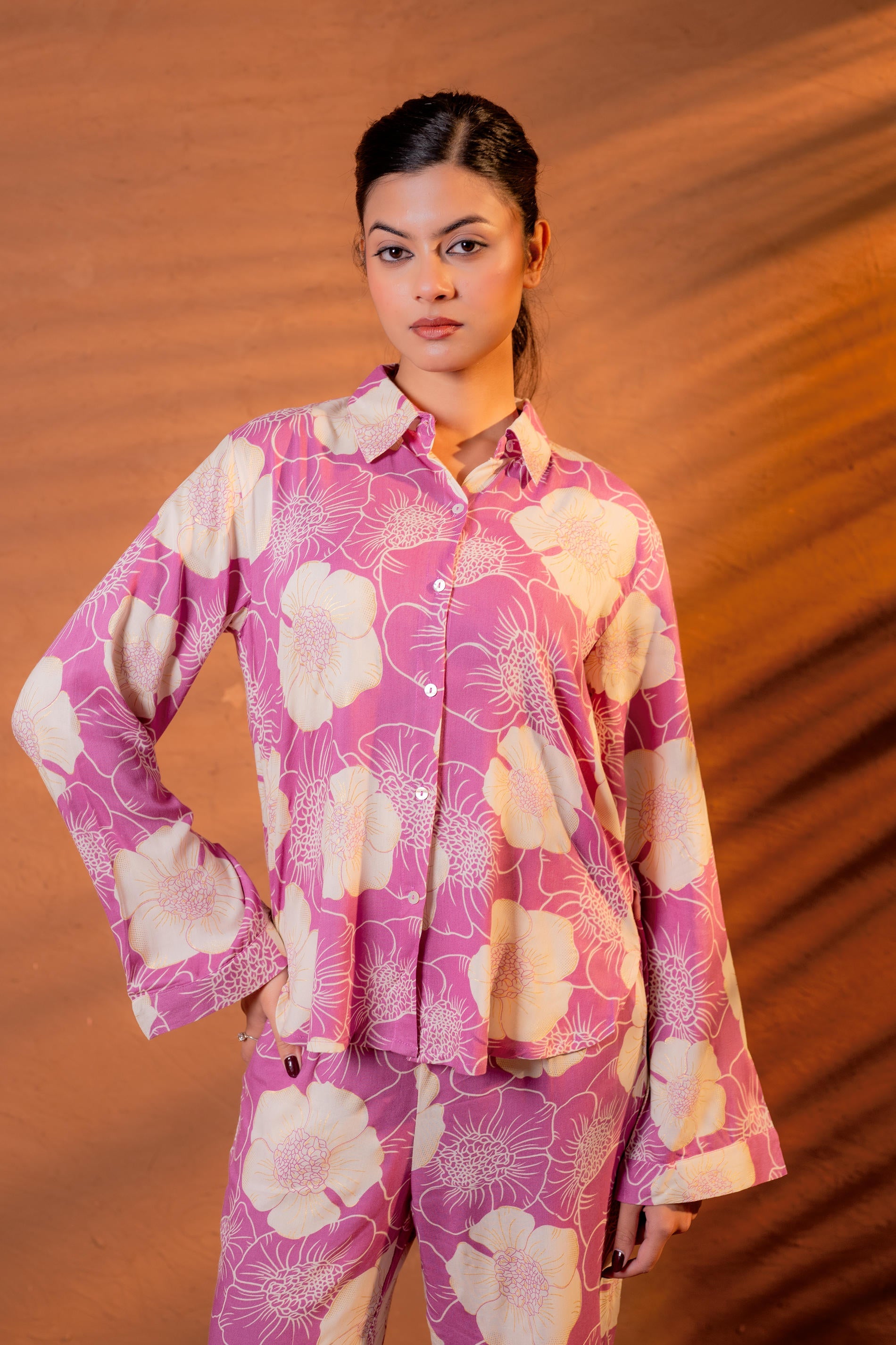 Women’s Relaxed Fit Floral Printed Co-ord Set