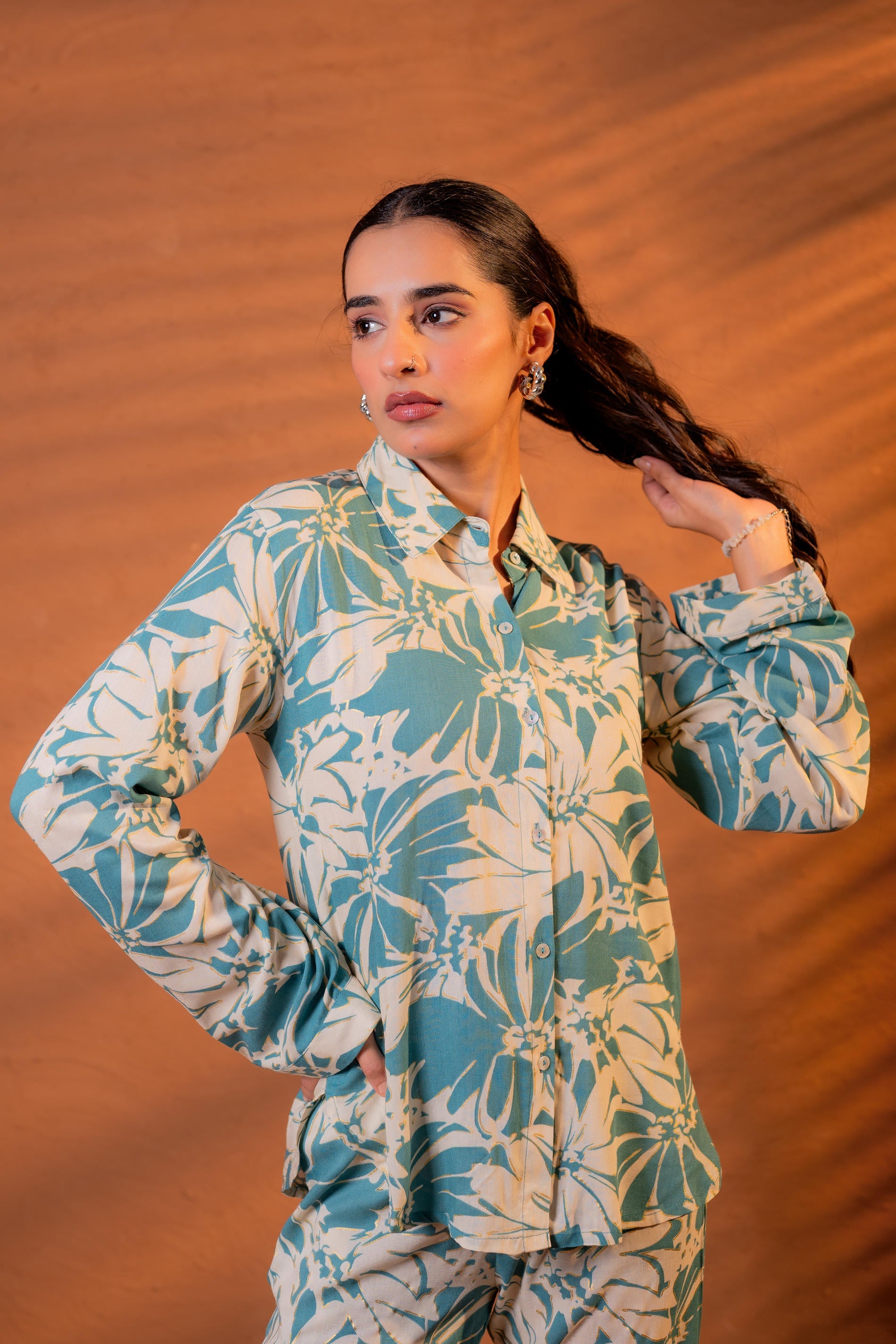 Women’s Relaxed Fit Floral Printed Co-ord Set