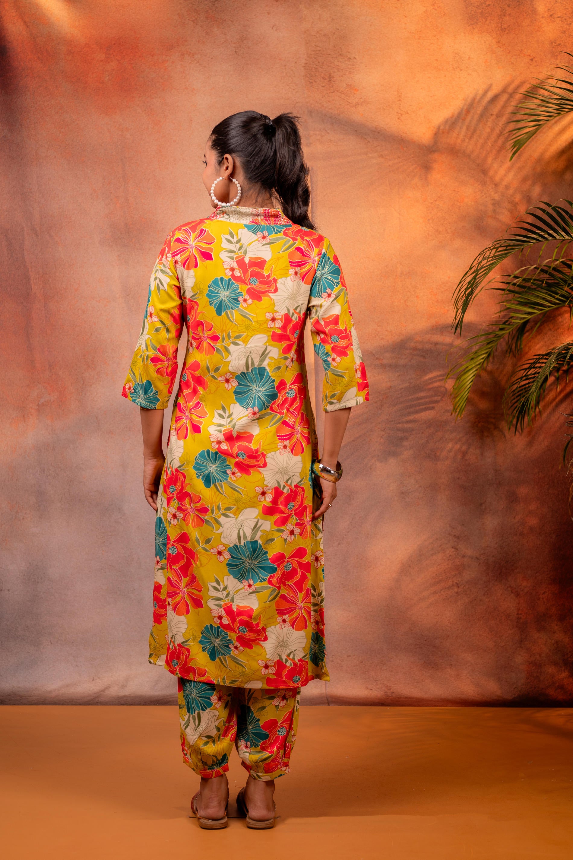 Sunflora Bloom Printed Kurta Set