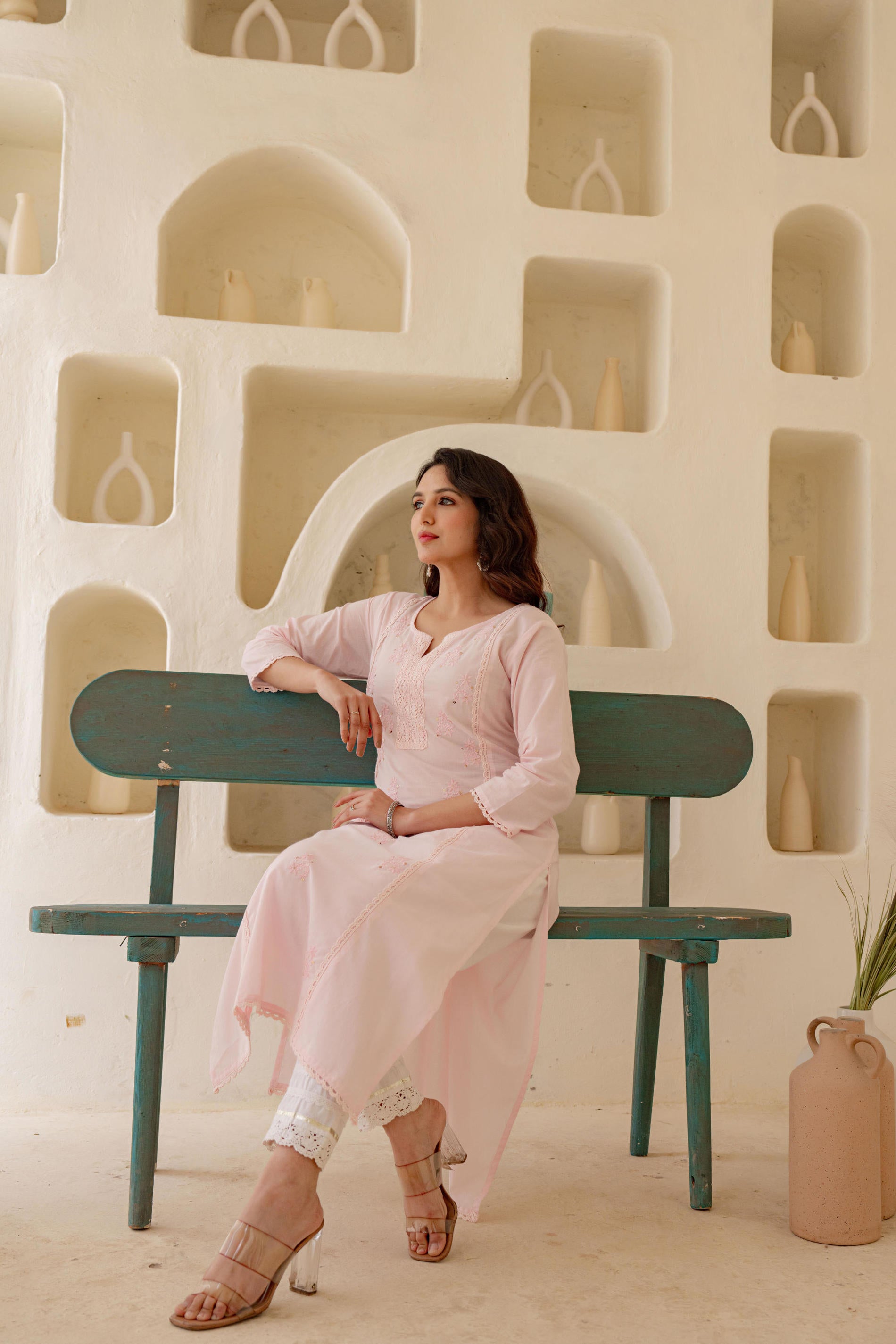 Blush Whisper Embroidered Kurta