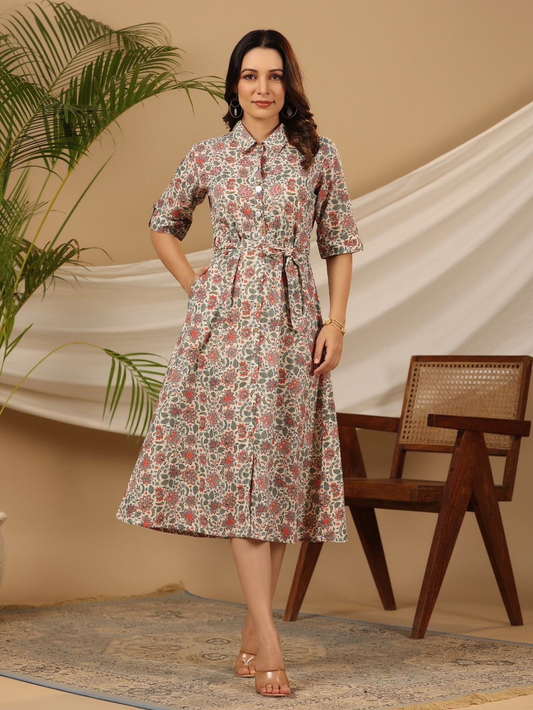 A line cotton women's dresses best sale