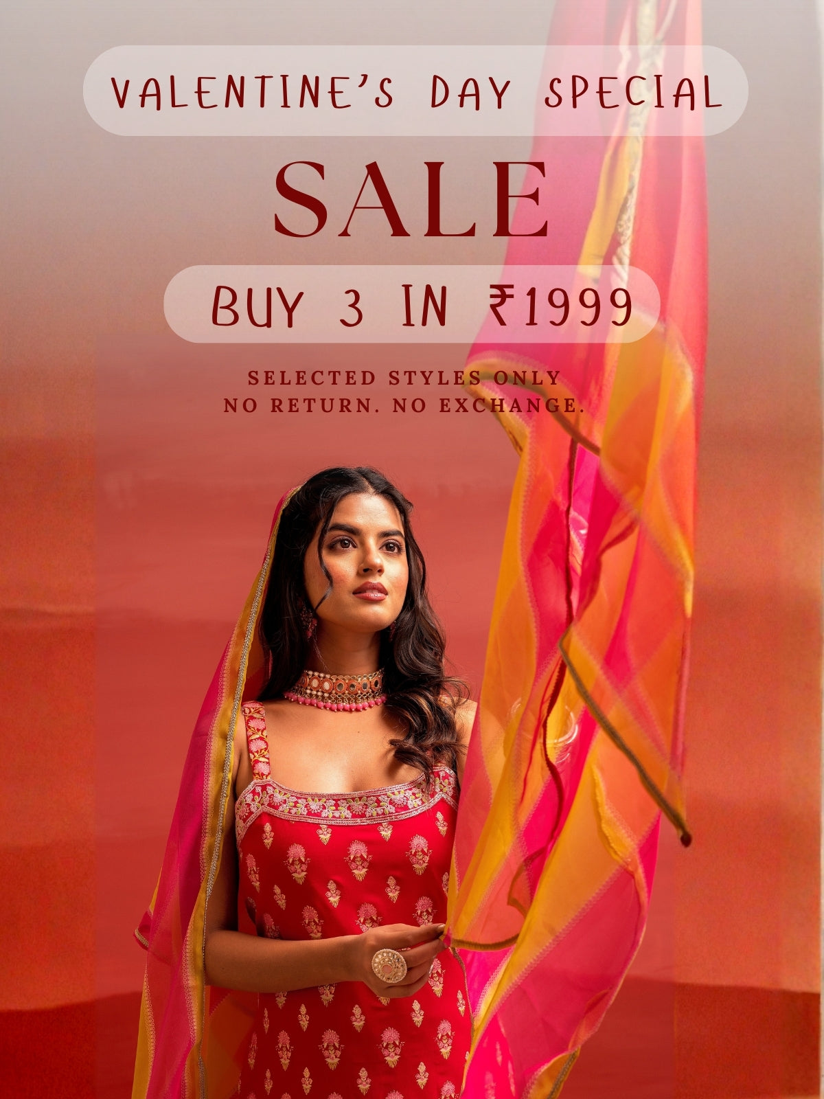 Valentine's Day Special Sale Mobile Banner