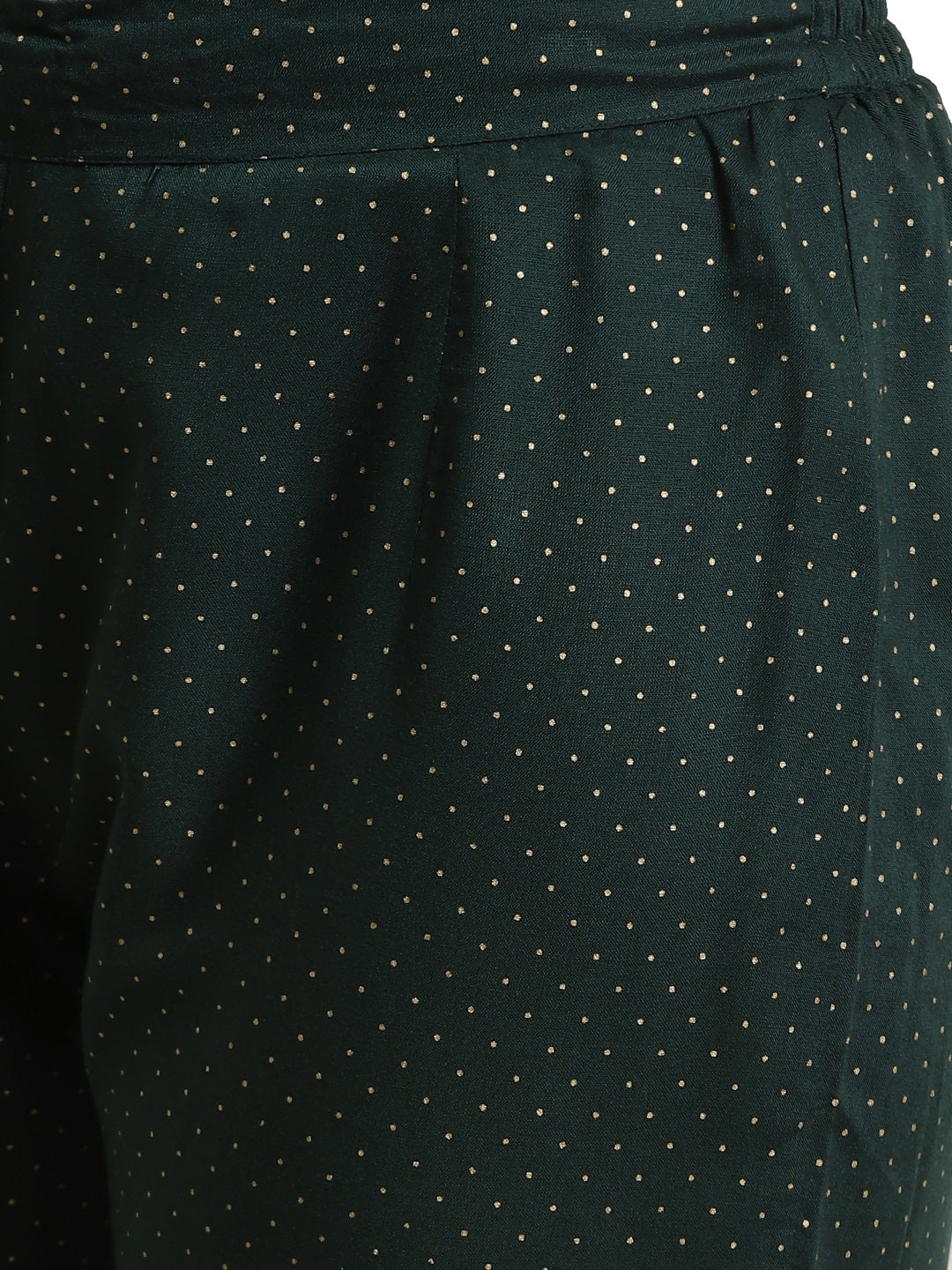 Juniper Jadegreen LIVA Printed Jacket Style Kurta Pant Set