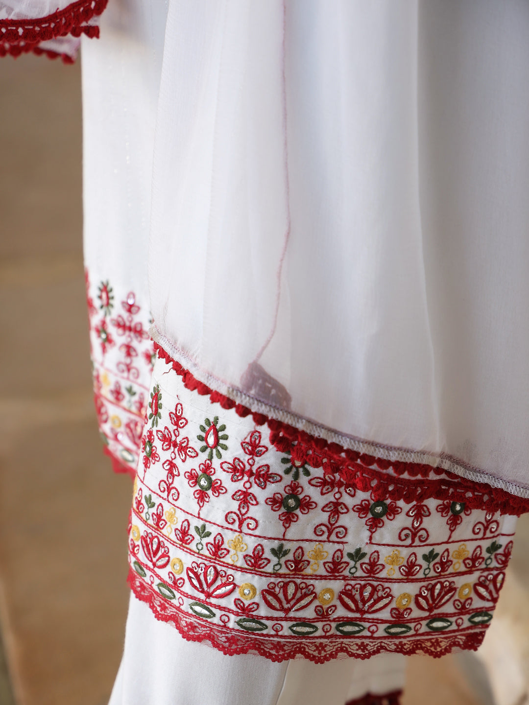 Juniper Women Multi-Coloured Rayon Lurex Embroidered Kurta, Pant & Dupatta Set